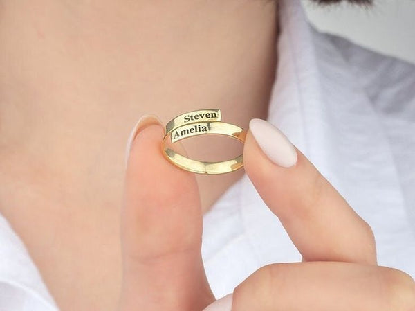 Customized Name Ring