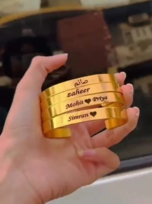 Engraved Cuff Bracelet