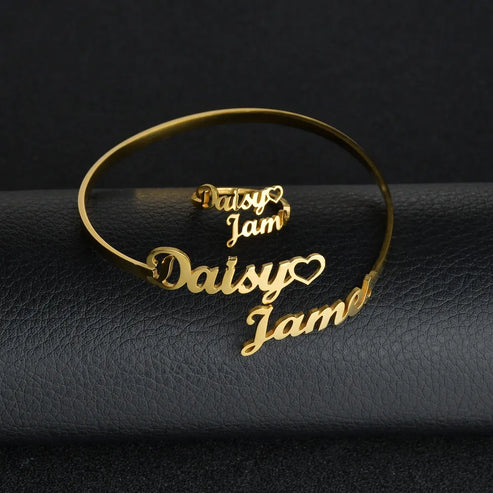 Customized Name Bracelet & Ring Set