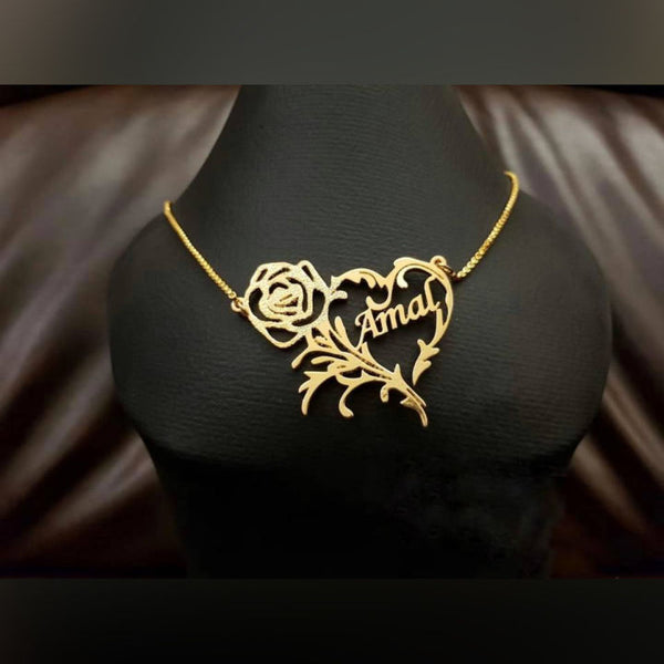 Customized Handmade Rose Heart Necklace